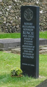 Grave of Robert Runcie, St Albans