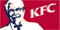 This stylized likeness of the Colonel serves as the logo and mascot of his restaurant chain.