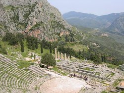 View of Delphi, looking down from the theater.