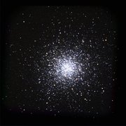 Messier Object 13, the Great Globular Cluster in Hercules; one of the most prominent and best known  of the Northern celestial hemisphere.