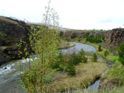 Gler running through Akureyri