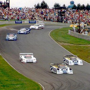 GTP sports cars racing at  in 1991