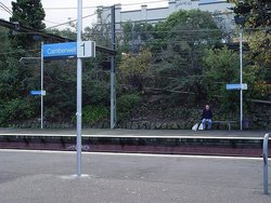 View to the north of all three platforms