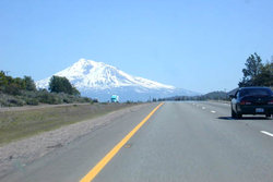 Interstate 5 southbound approaching  and 