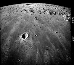 Oblique view of Mare Imbrium looking south towards .