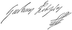 Autograph of king  (1594-1632)