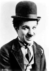 Charlie Chaplin, with his namesake type of moustache