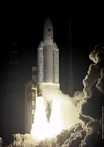 Ariane 5 lifts off with the Rosetta probe on 2nd of March, 2004.