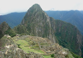 A view of , "the Lost City of the Incas," now an archaelogical site.