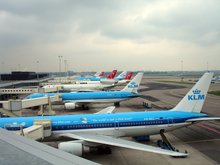 KLM fleet at Schiphol