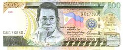 Ninoy Aquino is depicted on the 500-peso bill