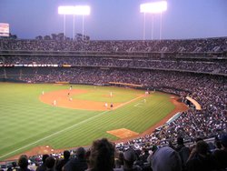 The Oakland Coliseum, opened in 1966, was built in part to lure the Athletics from Kansas City.