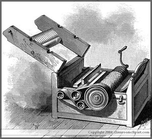 Cotton gin. Image provided by Classroom Clipart (http://classroomclipart.com)