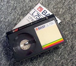 The case centered around Sony's manufacture of the Betamax , which used cassettes like this to store potentially copyrighted information