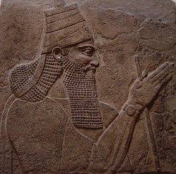 Tiglath-Pileser III —  from the walls of his palace (, )