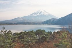 View of Mt. Fuji from the Five Lakes area