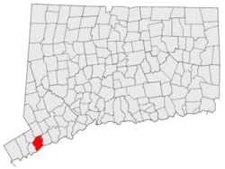 Location in the state of Connecticut