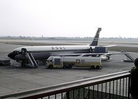 After technical problems with the Comet, BOAC resumed jet service with imported Boeing 707s.