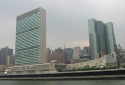The , with its headquarters in , is the largest international diplomatic organization.