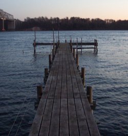 A pier in Lilleblt, Denmark
