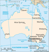 Location of Darwin in relation to other major cities