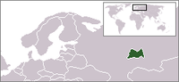 Map of the region with the Republic of Tatarstan highlighted