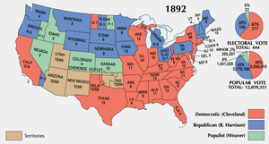 The U.S. presidential election of 1892