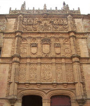 Main faade of the University of Salamanca