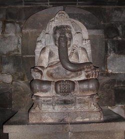 The Ganesha statue at Prambanan