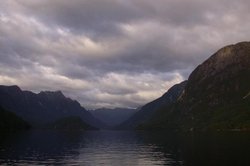 Lake Manapouri in the morning.