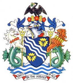 Arms of the former Merseyside Metropolitan County Council