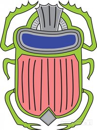 ancient egyptian beetle hieroglyph - Provided by classroomclipart.com