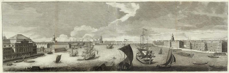 The Neva River at St. Peterburg, 1761.