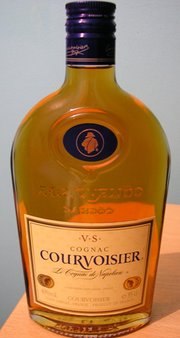A Courvoisier bottle