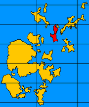 Eday shown within Orkney Islands