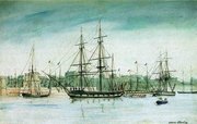 HMS Beagle, from an 1841 watercolour by Owen Stanley