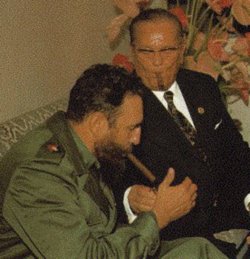 Castro with Yugoslavian president 