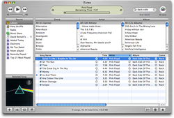 Mac OS X 10.3 brushed metal screenshot of .