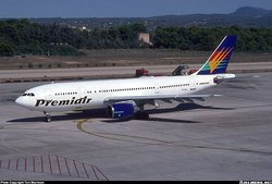  Premiair Airbus A300-B4 at Palma de Mallorca  (Son San Juan), Spain