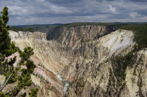 Grand Canyon of the Yellowstone downstream from Upper Fall