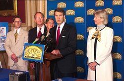 Sen. Frist with Sen. Lamar Alexander and Interior Secretary Gale Norton.