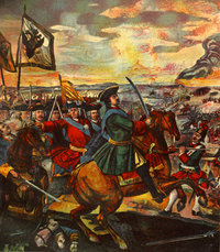 Battle of Poltava: fragment of the great  by .