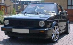 VW Golf Mk.1 Convertible, with aftermarket components