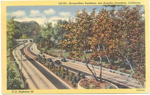 Arroyo Seco Parkway just past downtown Pasadena, California