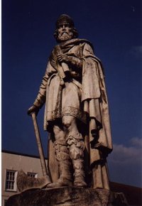 Alfred the Great's birthplace  boasts a statue of its greatest son
