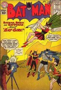 The first appearance of Bat-Girl, from Batman #139,  .  Art by .
