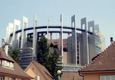 The European Parliament tower in Strasbourg