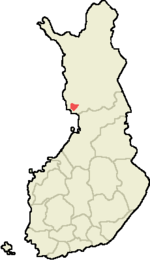 Location on Finnish map
