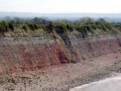 The Aust beach cliffs