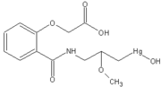 The structure of mersalyl acid